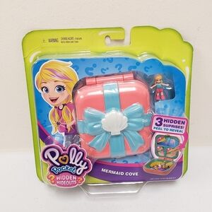 Mattel Polly Pocket Mermaid Cove Hidden Hideouts 2018 Compact Toy